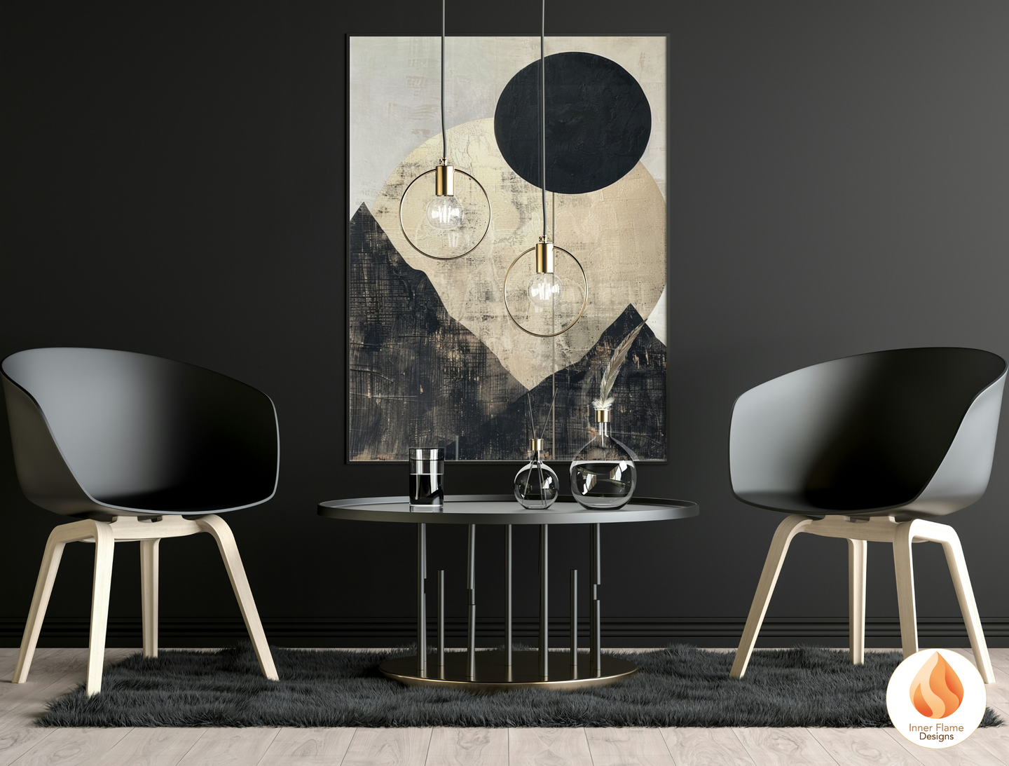 Ethereal Japandi Art for Modern Home Design | Triptych Artwork (Series 1)