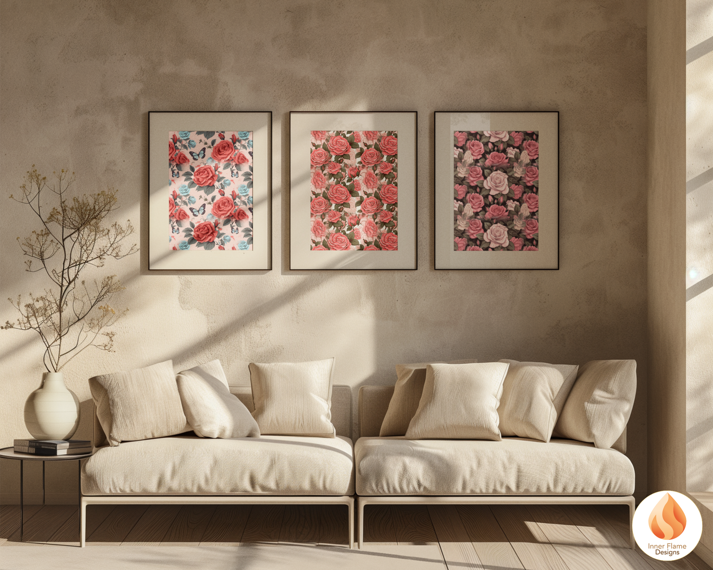 Bold Rose Floral Surface Patterns | Seamless Patterns for Wallpaper, Textiles, Packaging and Digital Designs