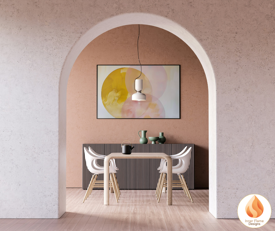 Soft and Sweet Geometric Artwork for Modern Home Design | Triptych Artwork