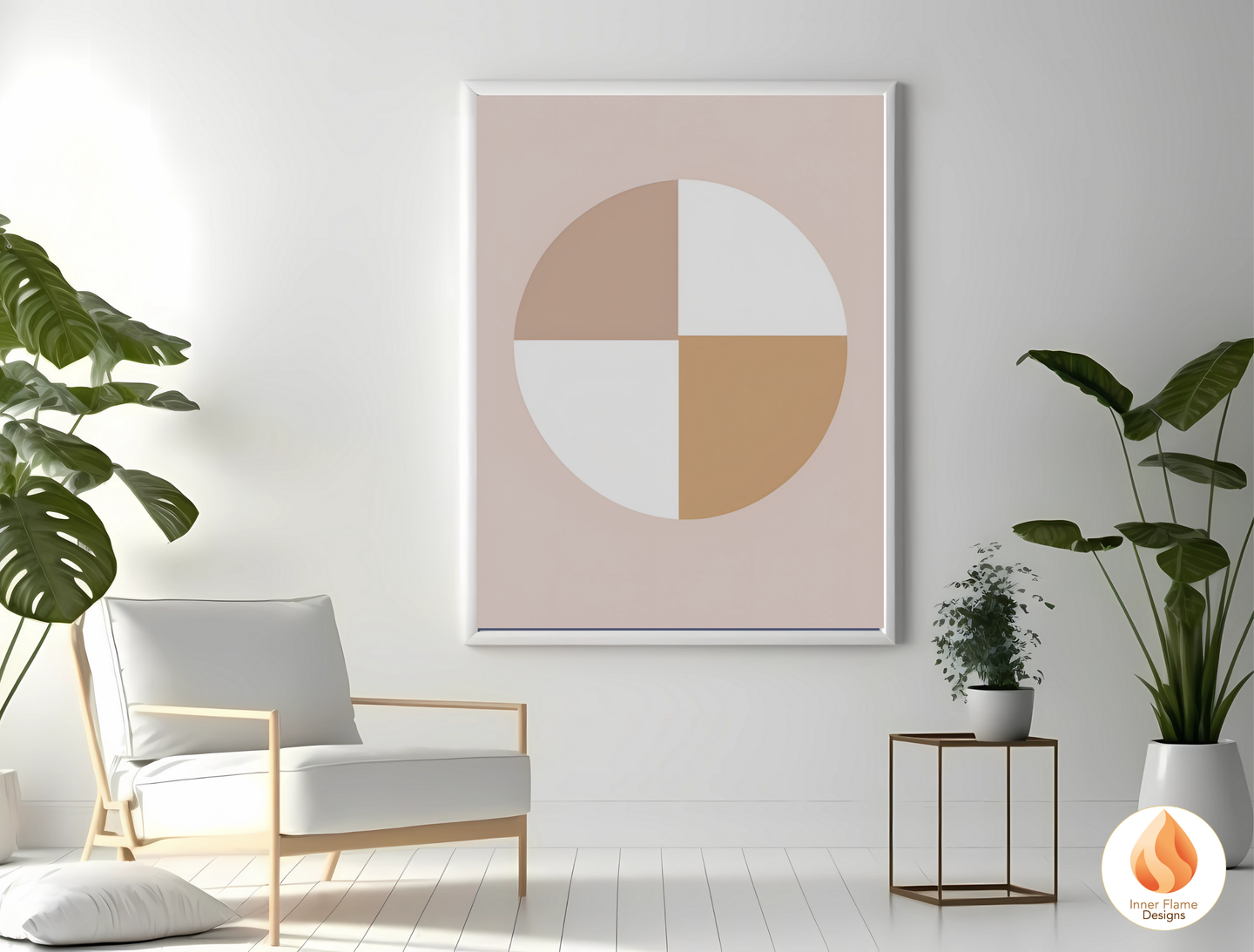 Sophisticated Geometric Artwork for Modern Home Design | Triptych Artwork