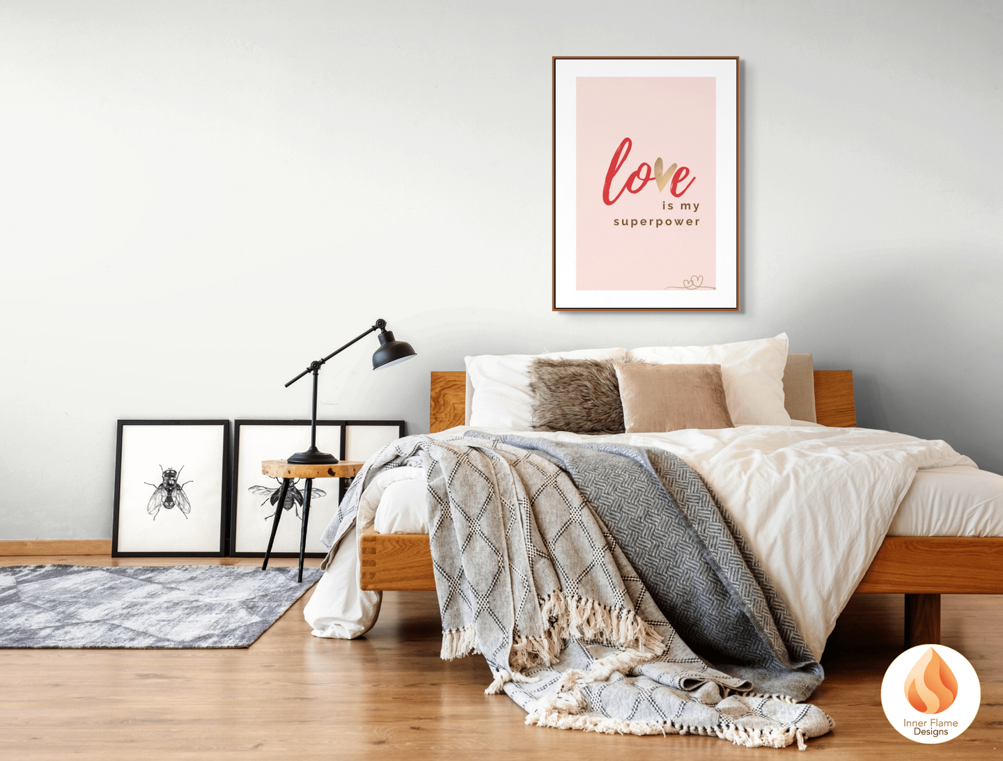 Motivational Poster with Love Inspirational Quote 5 - "Love Is My Superpower"