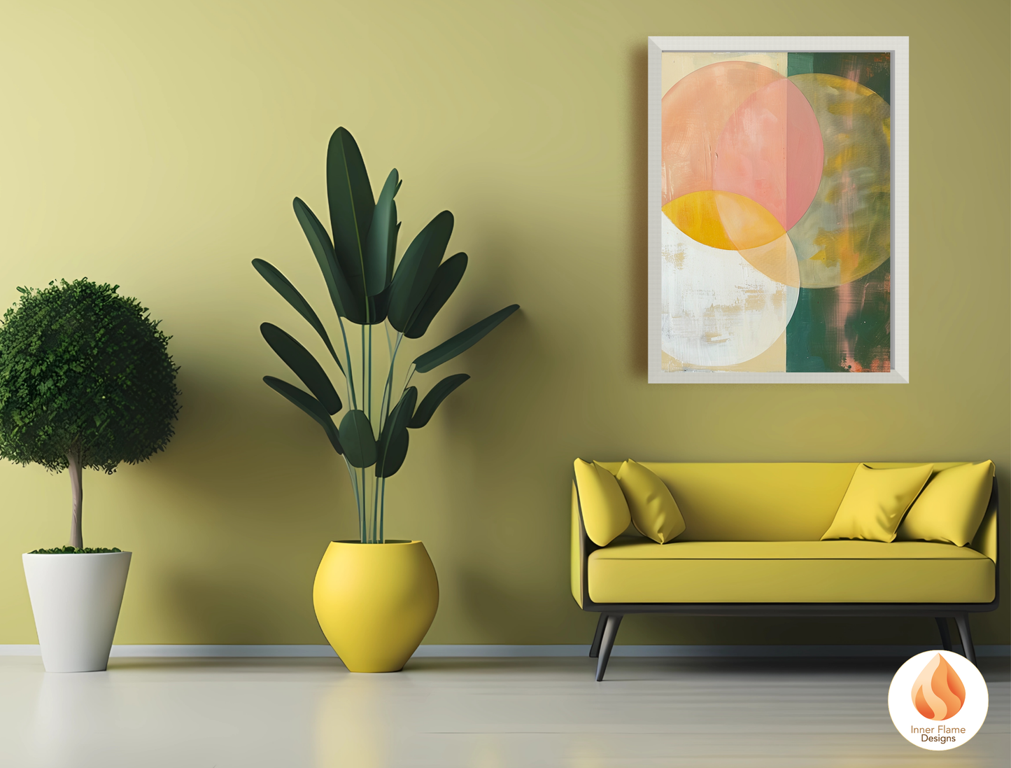 Elegant Geometric Artwork for Modern Home Design | Triptych Artwork