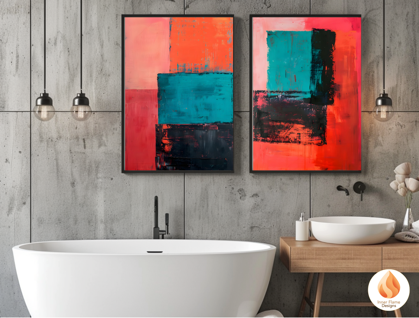 Expressive Minimalist Art for Modern Home Design | Triptych Artwork