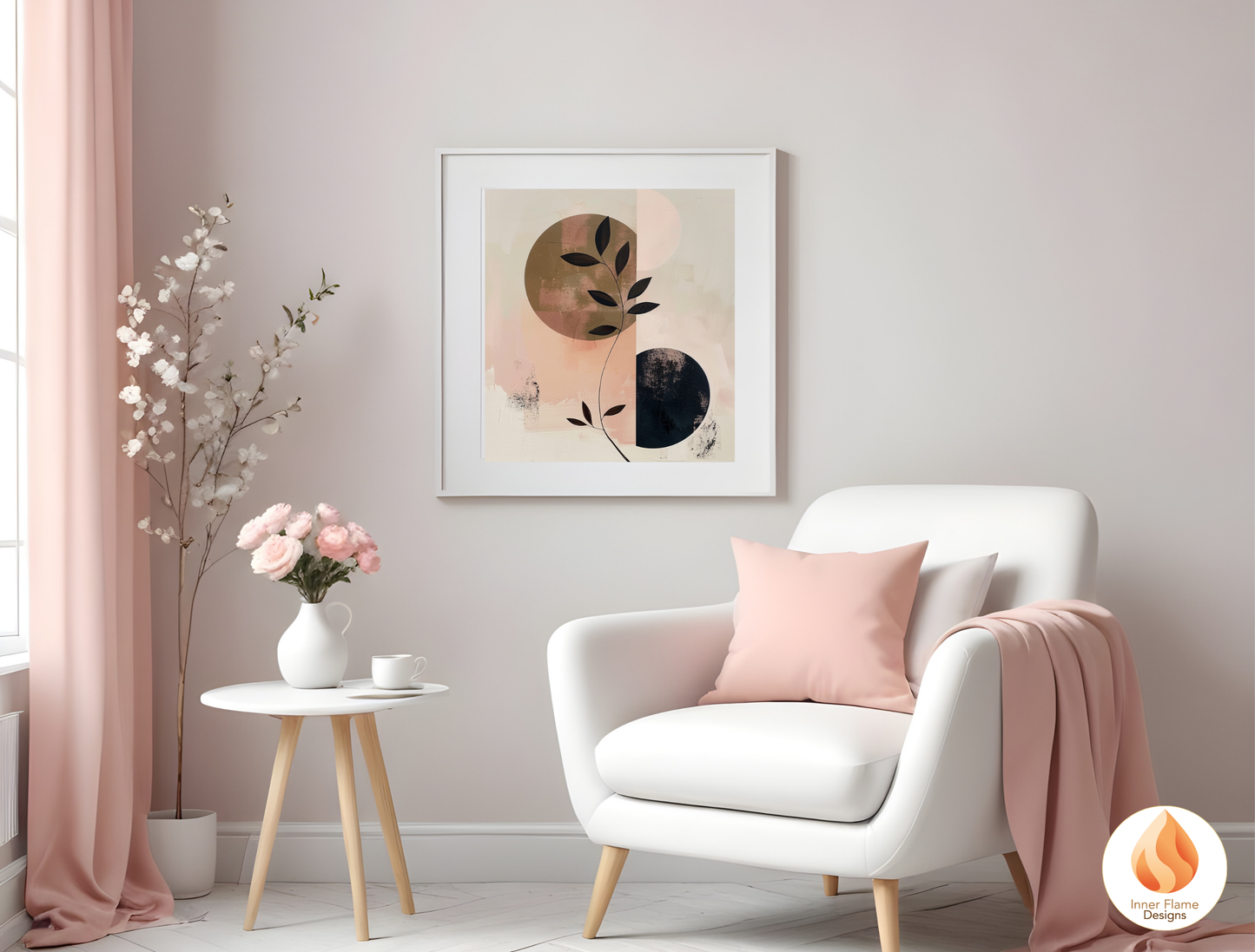 Charming Japandi Art for Modern Home Design | Triptych Artwork (Series 1)