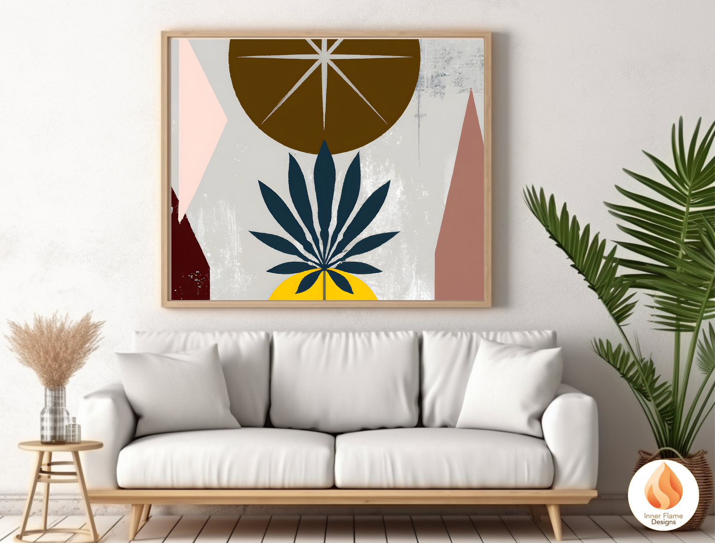 Eclectic Boho Wall Art Décor for Modern Home Design | Triptych Artwork (Series 2)