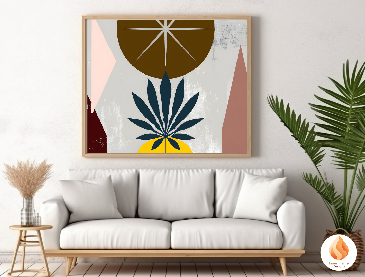 Eclectic Boho Wall Art Décor for Modern Home Design | Triptych Artwork (Series 2)