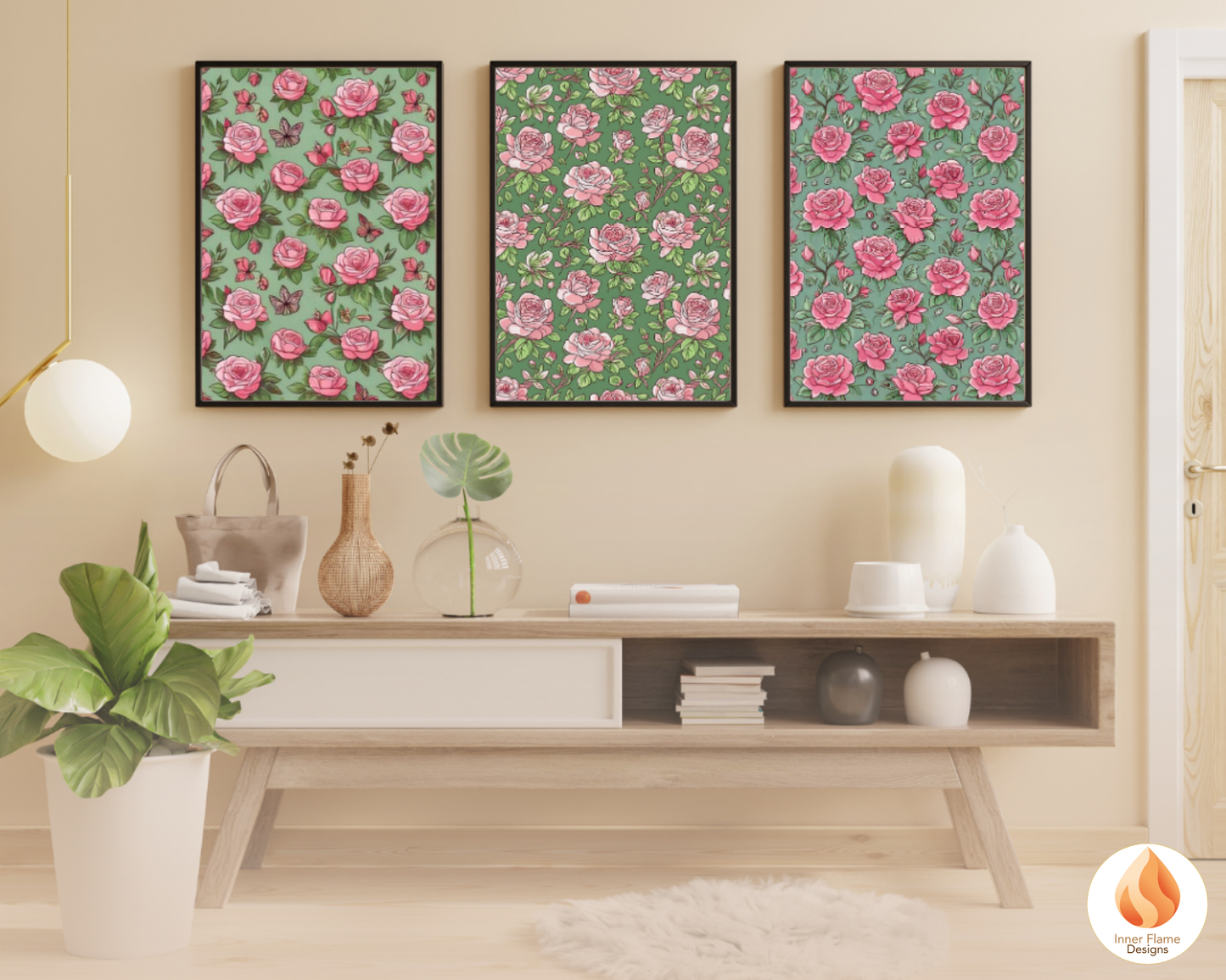 Lush Rose Floral Surface Patterns | Seamless Patterns for Wallpaper, Textiles, Packaging and Digital Designs