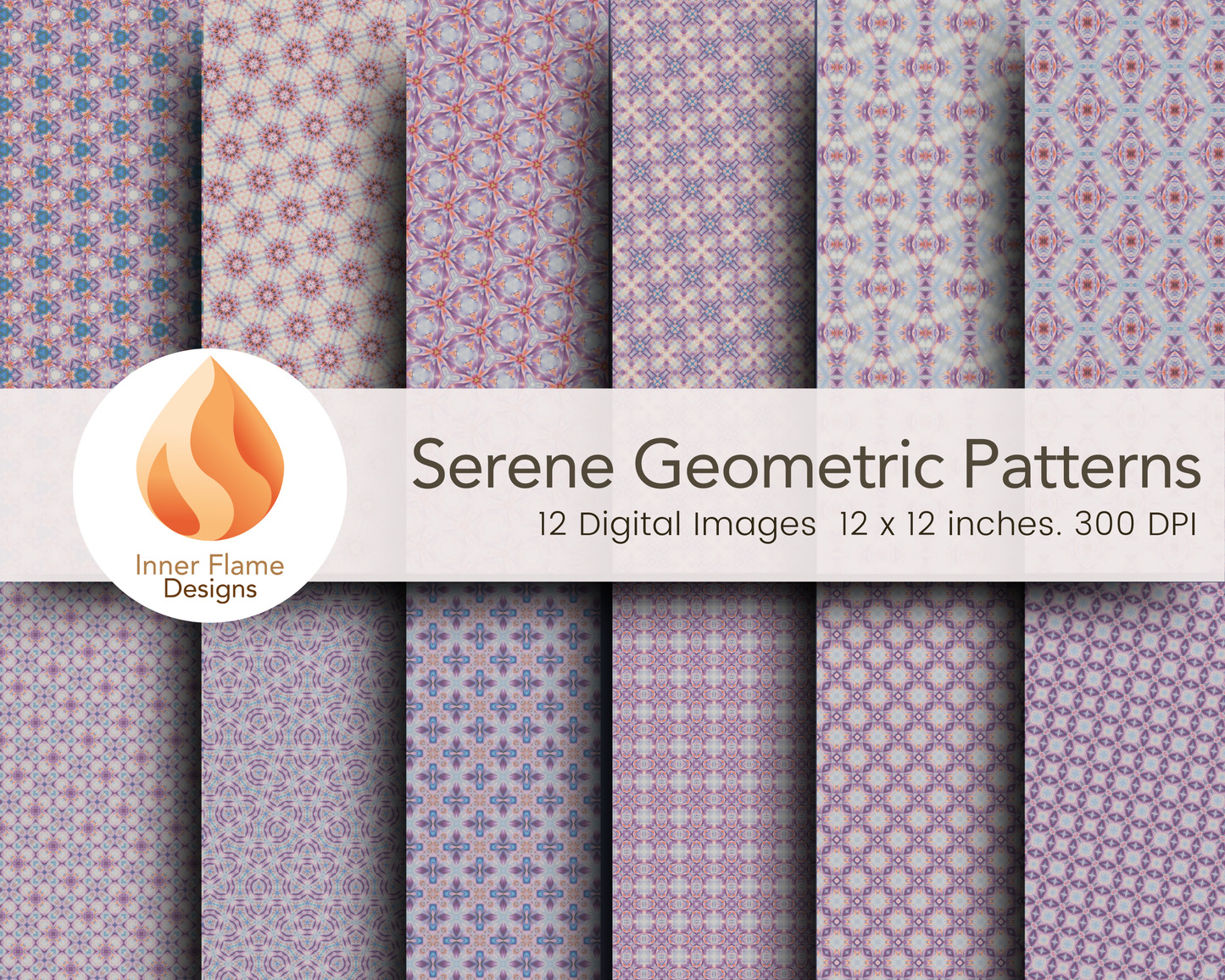 Serene Geometric Surface Patterns | Seamless Patterns for Wallpaper, Textiles, Packaging and Digital Designs
