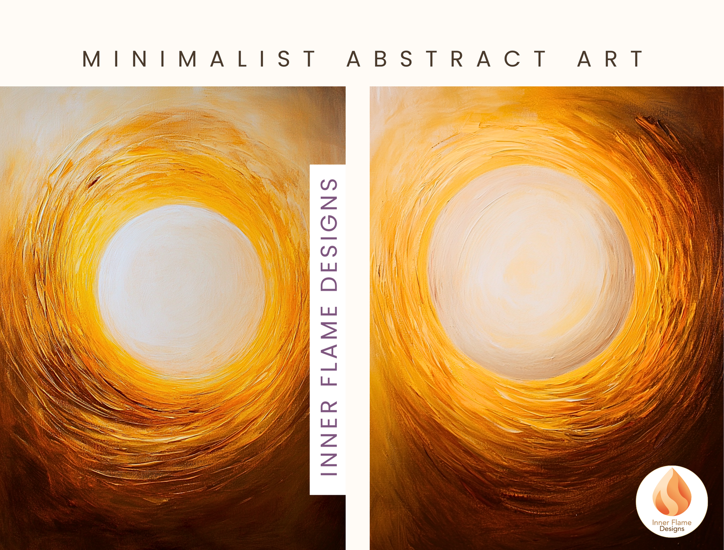 Luminous Minimalist Art for Modern Home Design | Diptych Art (Series 2)