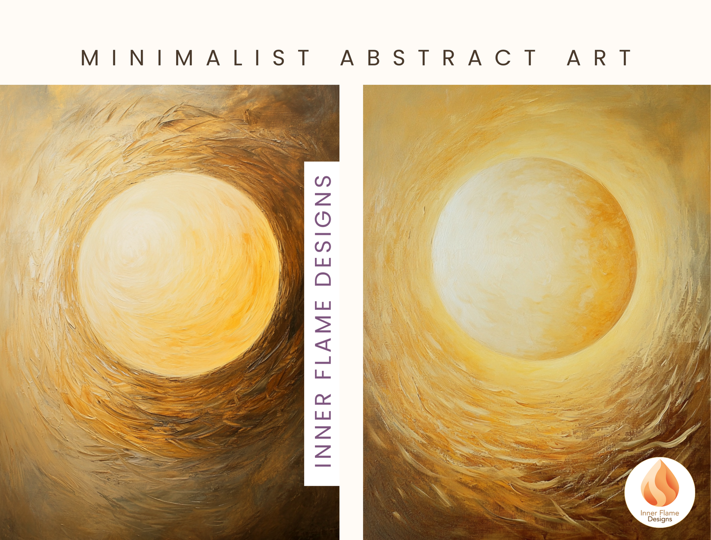 Luminous Minimalist Art for Modern Home Design | Diptych Art (Series 1)