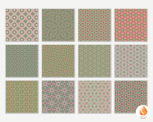 Rhythmic Geometric Surface Patterns | Seamless Patterns for Wallpaper, Textiles, Packaging and Digital Designs