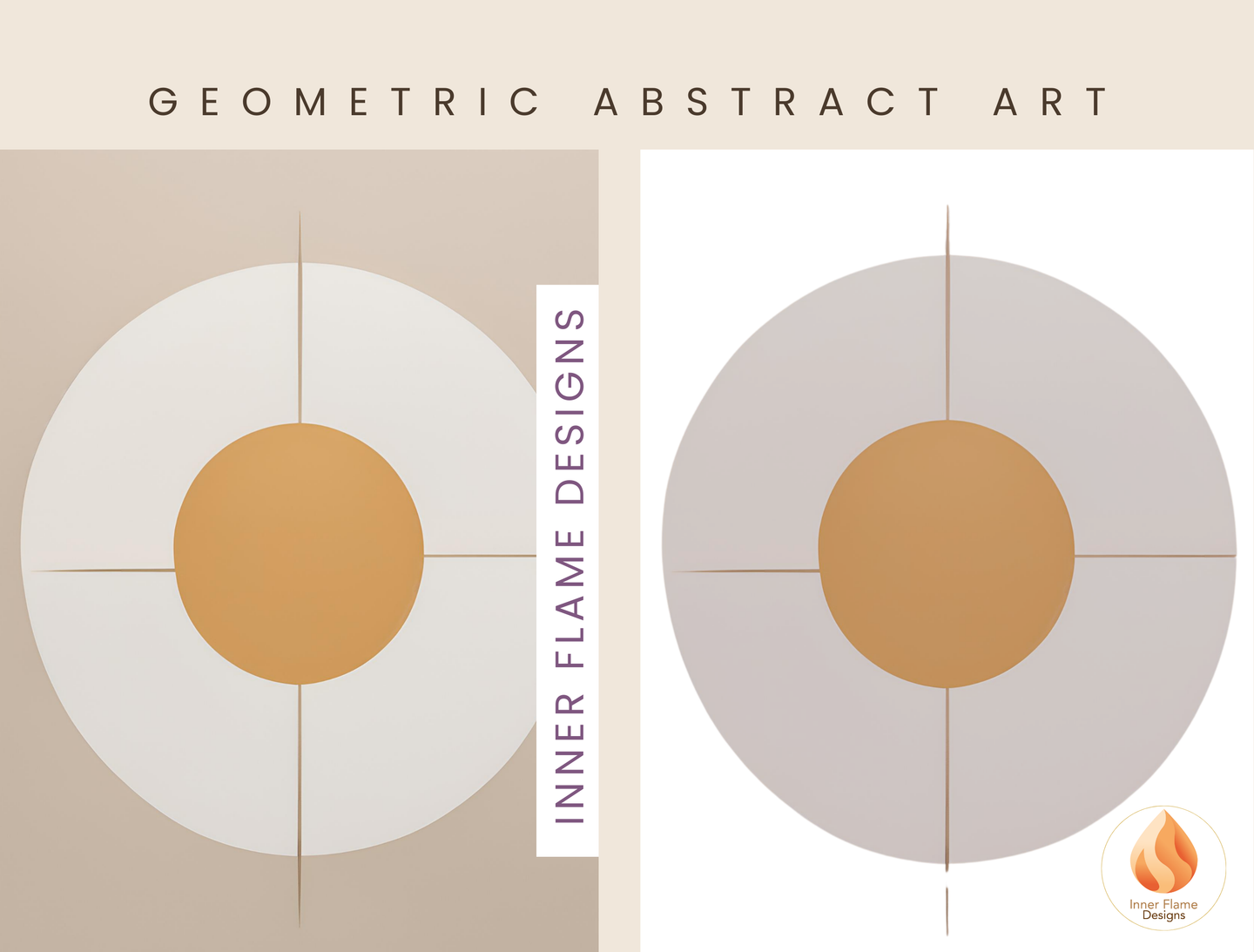 Minimalist Geometric Artwork for Modern Home Design | Diptych Artwork