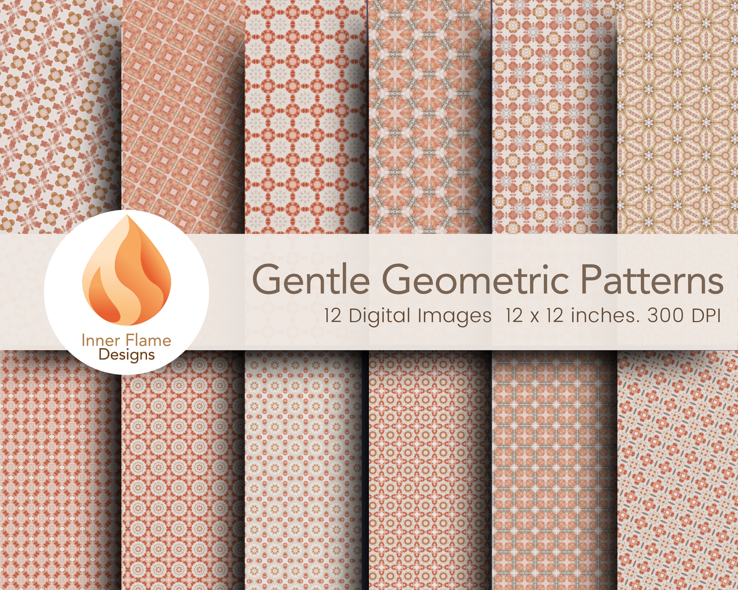 Gentle Geometric Surface Patterns | Seamless Patterns for Wallpaper, Textiles, Packaging and Digital Designs