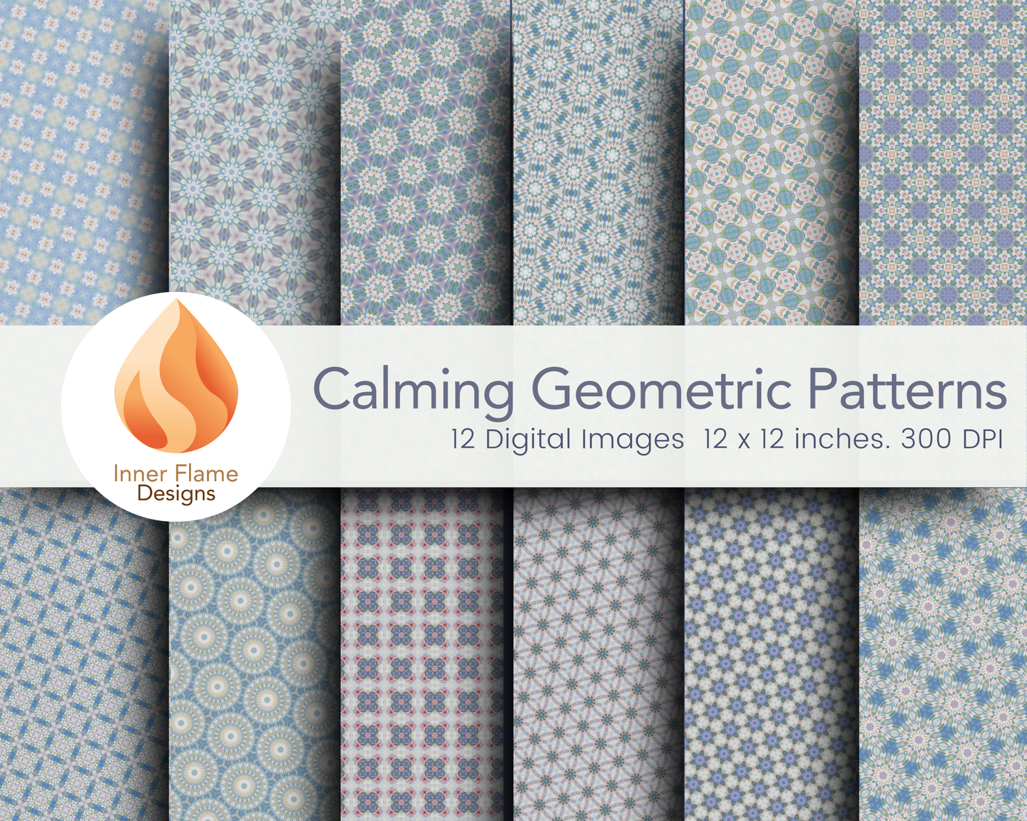 Tranquil Geometric Surface Patterns | Seamless Patterns for Wallpaper, Textiles, Packaging and Digital Designs