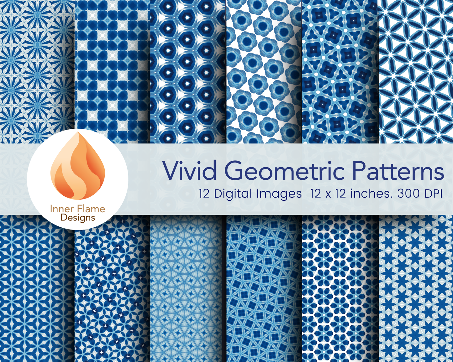 Vivid Geometric Surface Patterns | Seamless Patterns for Wallpaper, Textiles, Packaging and Digital Designs