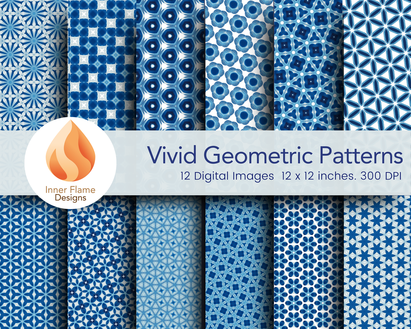 Vivid Geometric Surface Patterns | Seamless Patterns for Wallpaper, Textiles, Packaging and Digital Designs