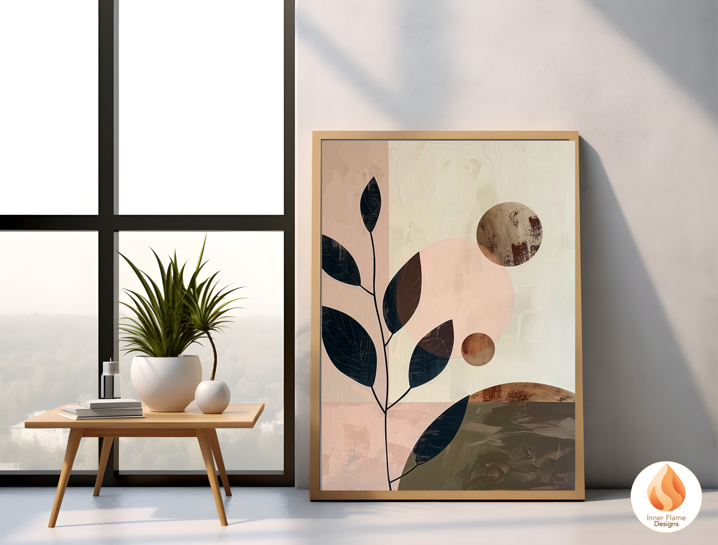 Charming Japandi Art for Modern Home Design | Triptych Artwork (Series 4)