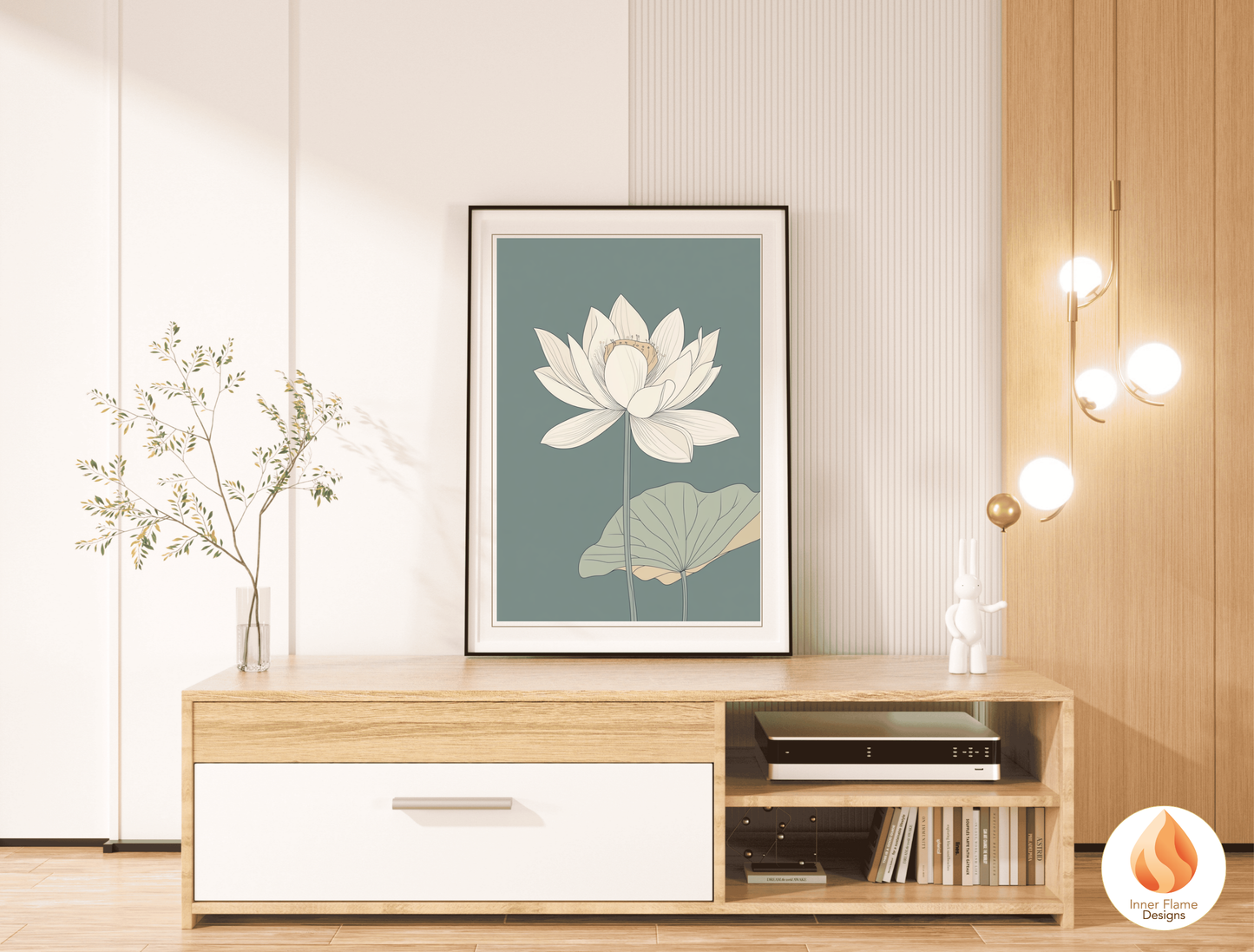Subtle Japandi Art for Modern Home Design | Triptych Artwork (Series 2)