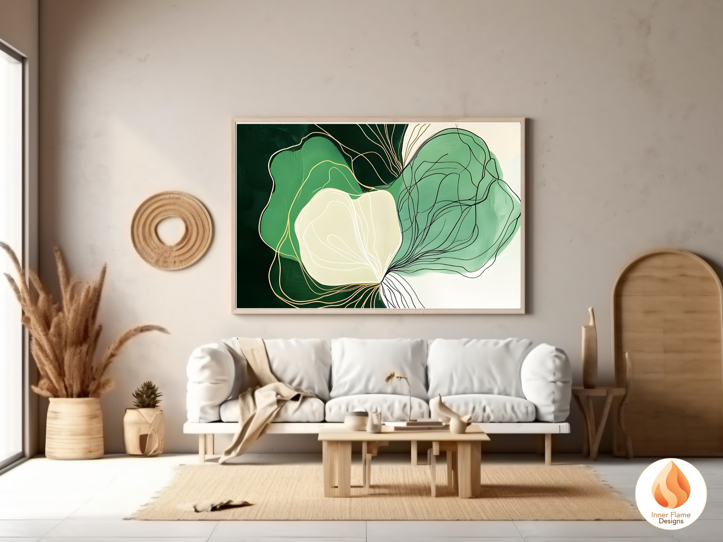 Bold Line Art for Modern Home Design | Triptych Artwork