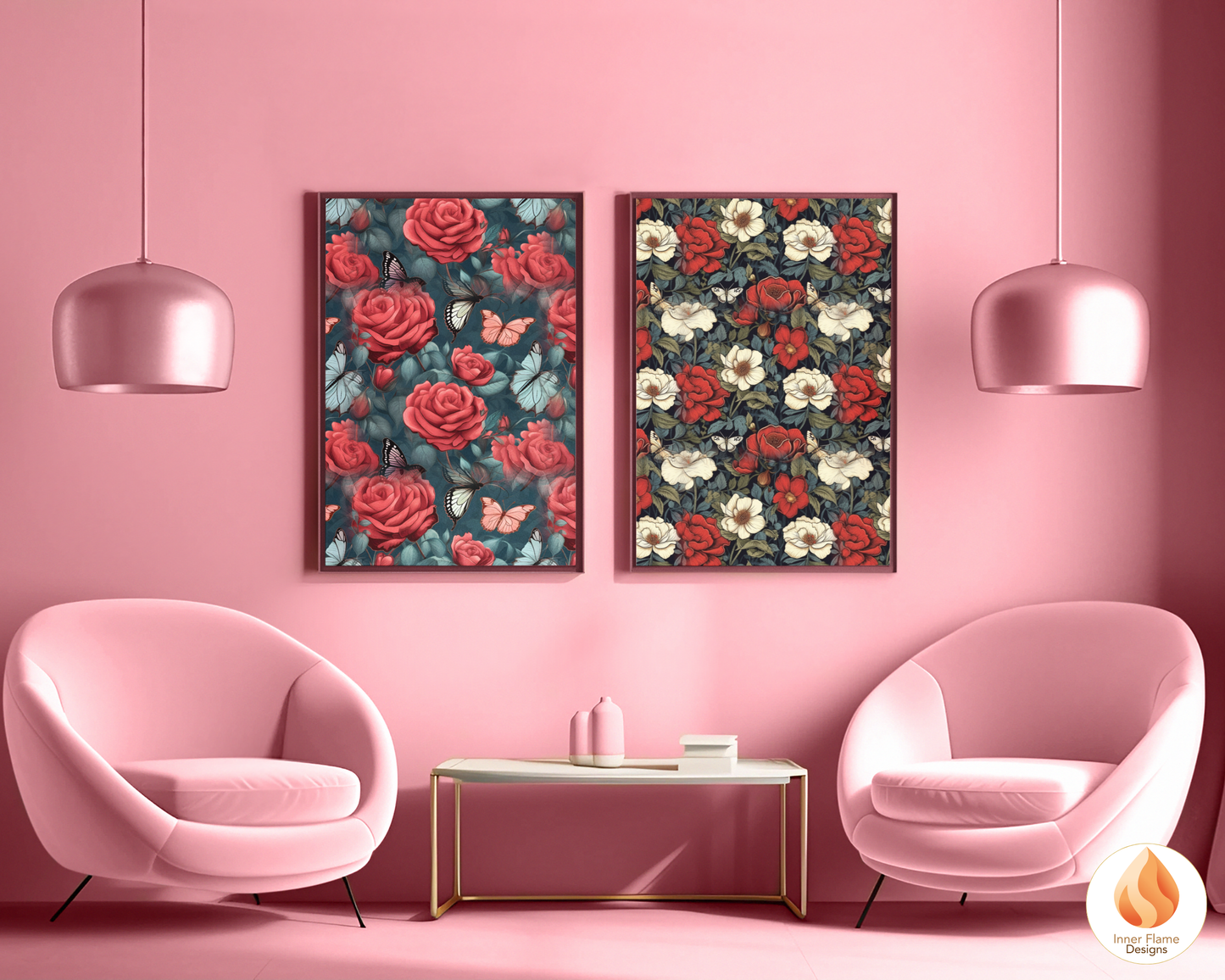 Bold Rose Floral Surface Patterns | Seamless Patterns for Wallpaper, Textiles, Packaging and Digital Designs