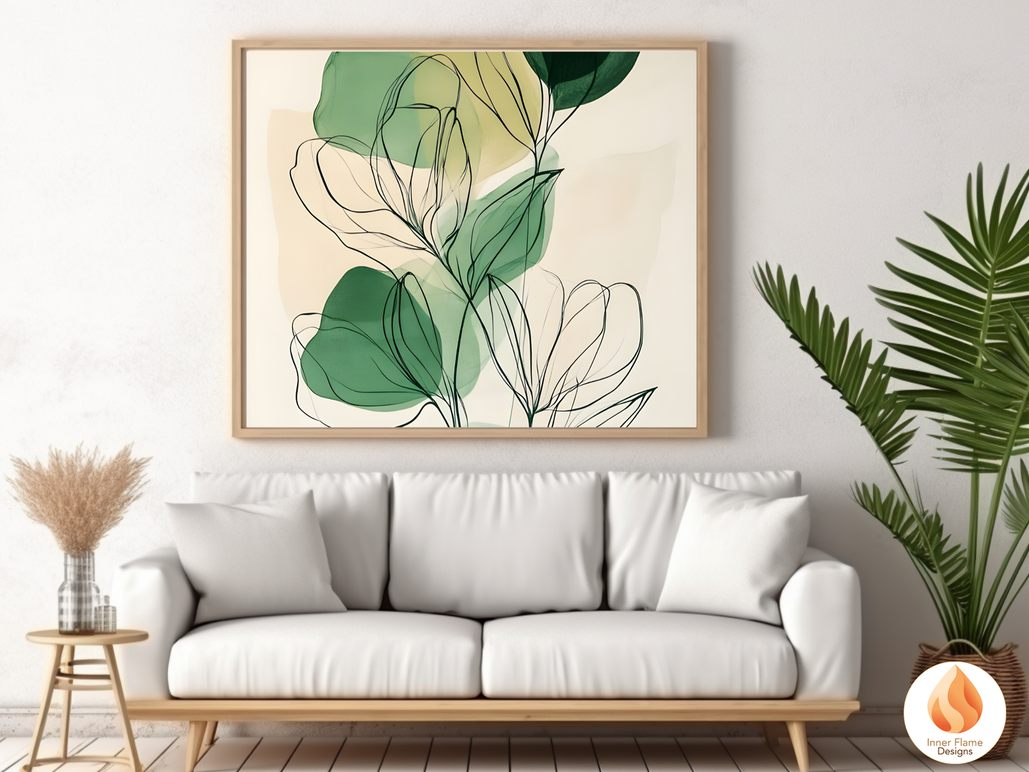 Organic Line Art for Modern Home Design | Triptych Artwork