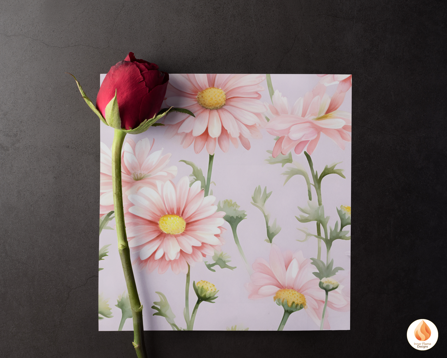 Watercolour Daisy Floral Surface Patterns | Seamless Patterns for Wallpaper, Textiles, Packaging and Digital Designs