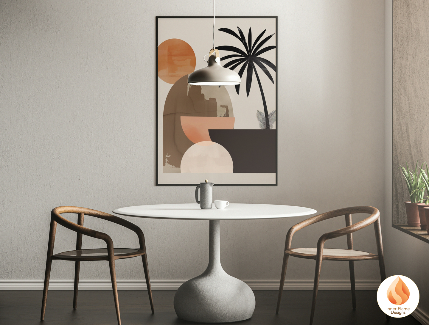 Calming Japandi Art for Modern Home Design | Triptych Artwork