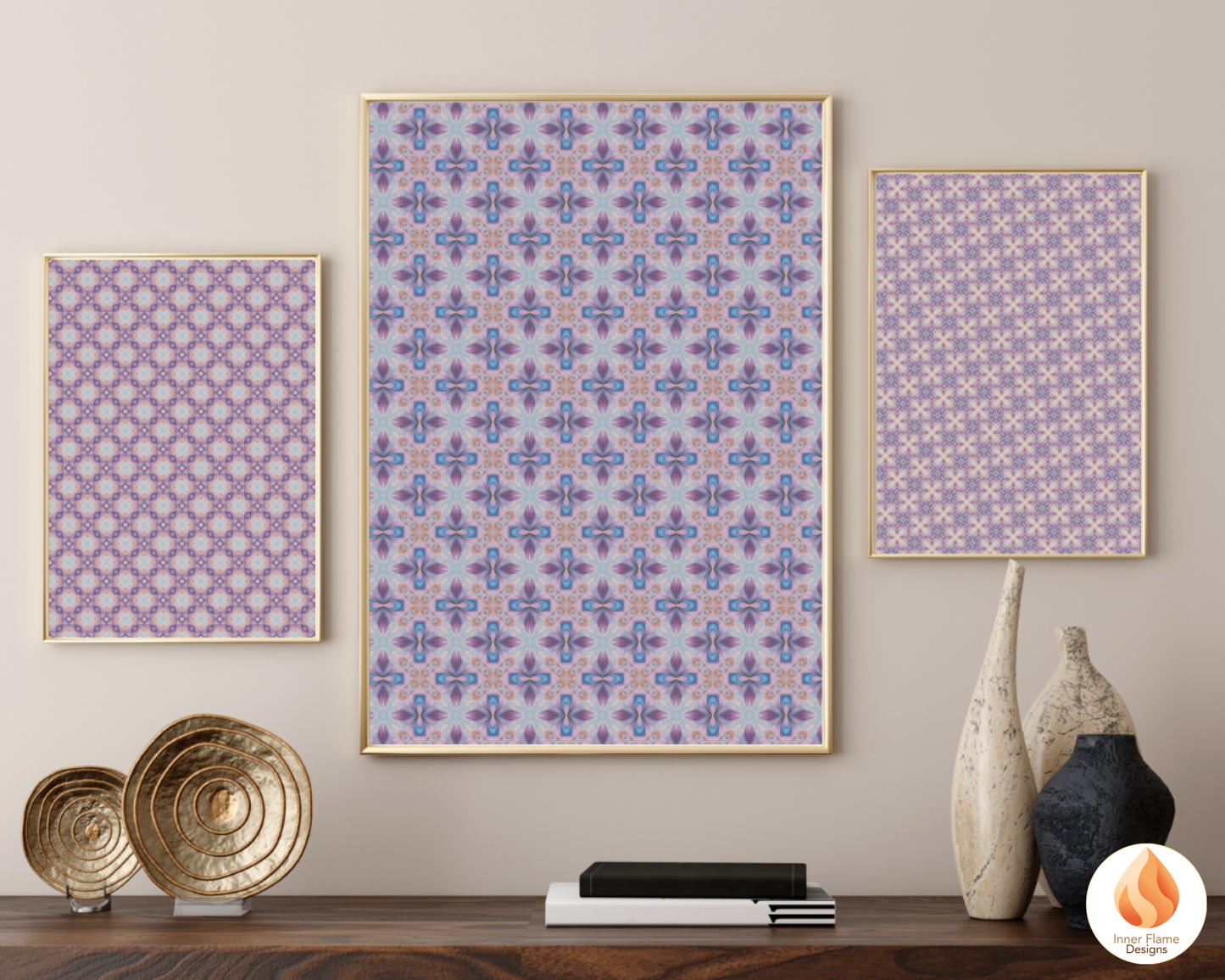 Serene Geometric Surface Patterns | Seamless Patterns for Wallpaper, Textiles, Packaging and Digital Designs