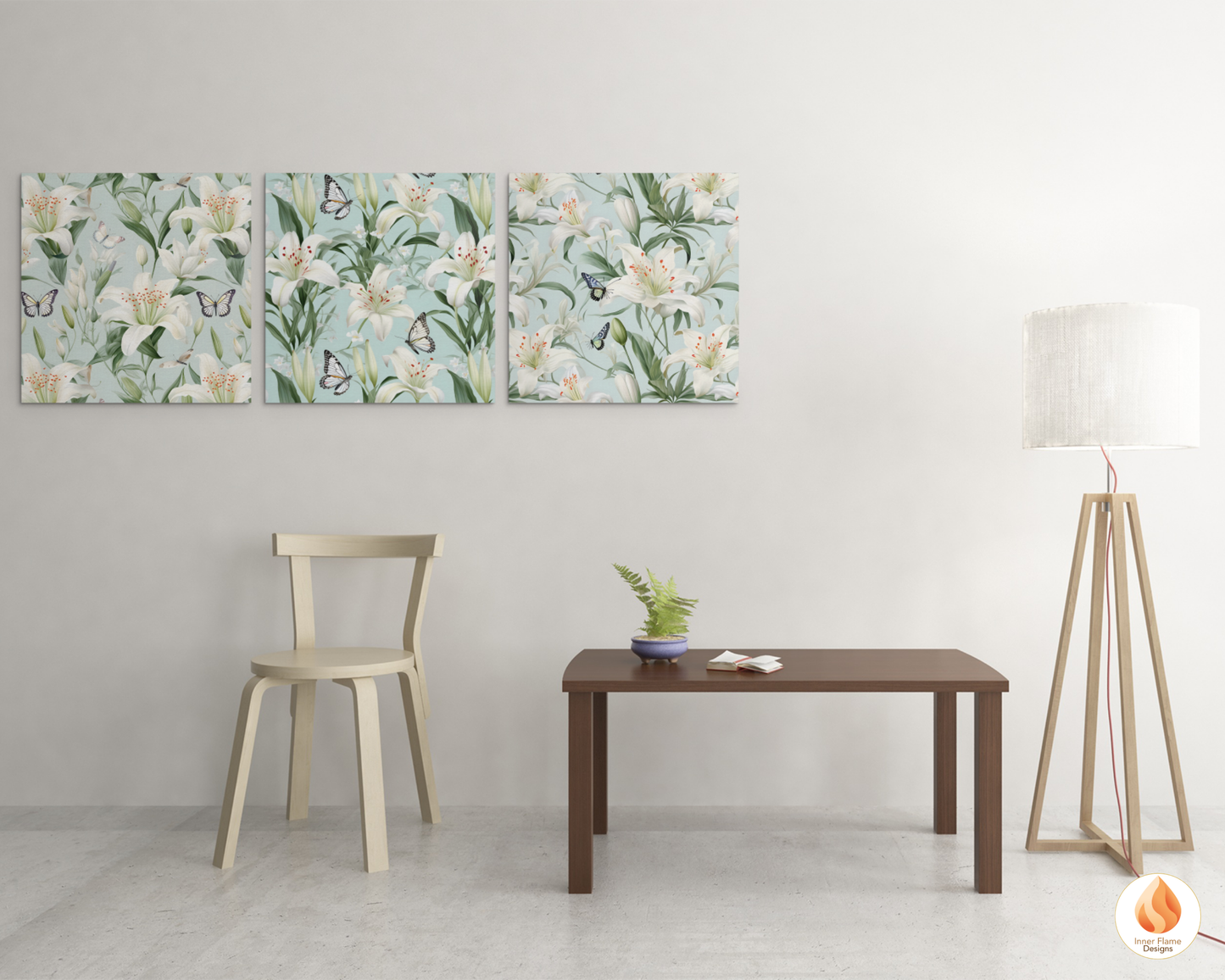 Tranquil Lily Floral Surface Patterns | Seamless Patterns for Wallpaper, Textiles, Packaging and Digital Designs