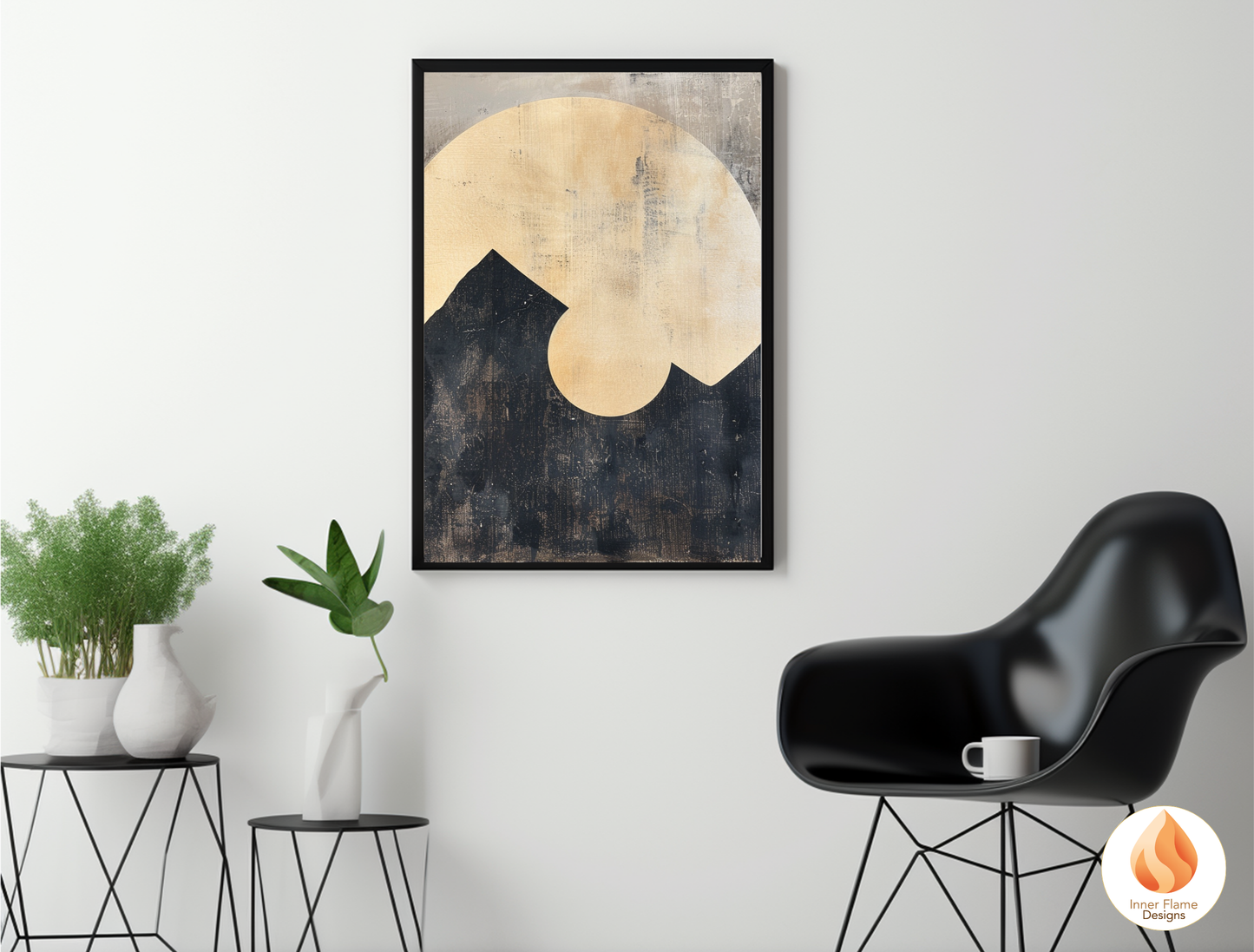 Ethereal Japandi Art for Modern Home Design | Triptych Artwork (Series 4)