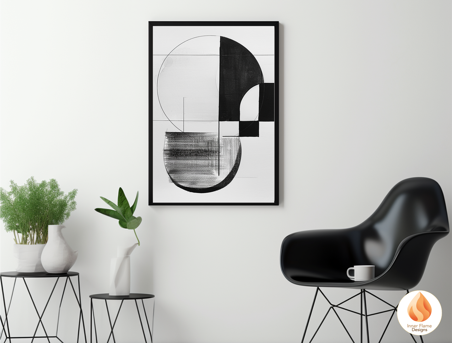Monochromatic Line Art for Modern Home Design | Triptych Artwork (Series 2)
