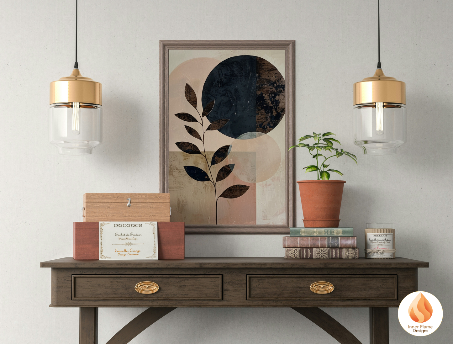 Charming Japandi Art for Modern Home Design | Triptych Artwork (Series 2)