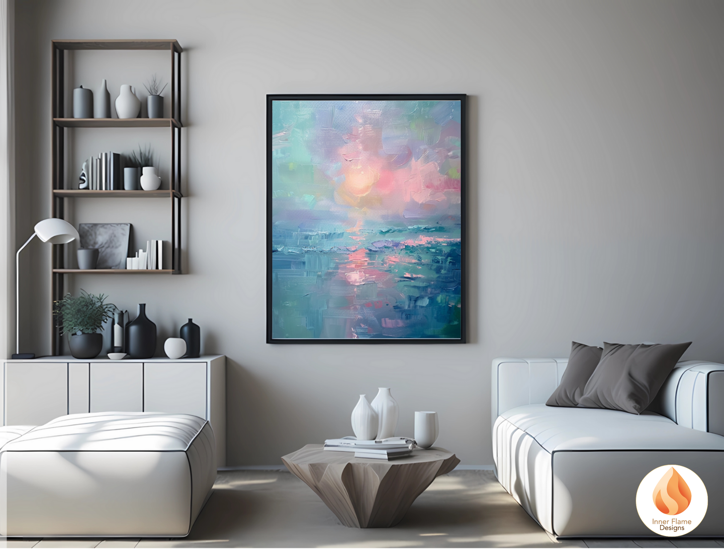 Translucent Minimalist Art for Modern Home Design | Triptych Artwork