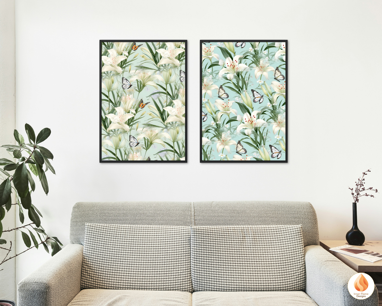 Tranquil Lily Floral Surface Patterns | Seamless Patterns for Wallpaper, Textiles, Packaging and Digital Designs