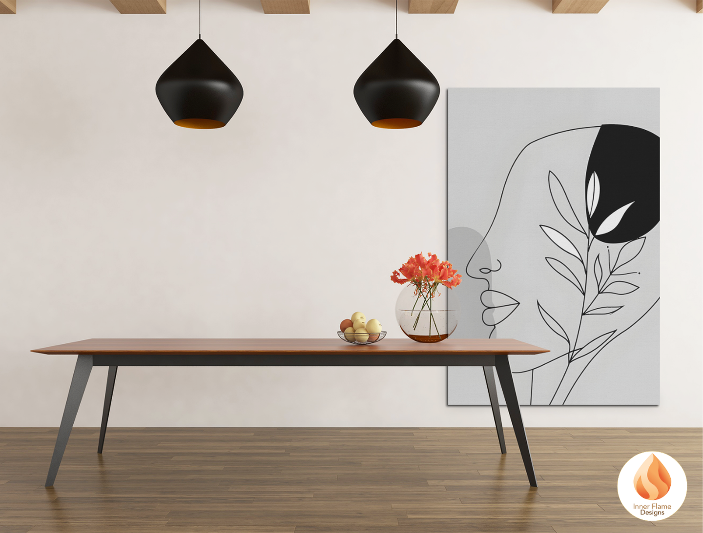 Sophisticated Line Art for Modern Home Design | Triptych Artwork