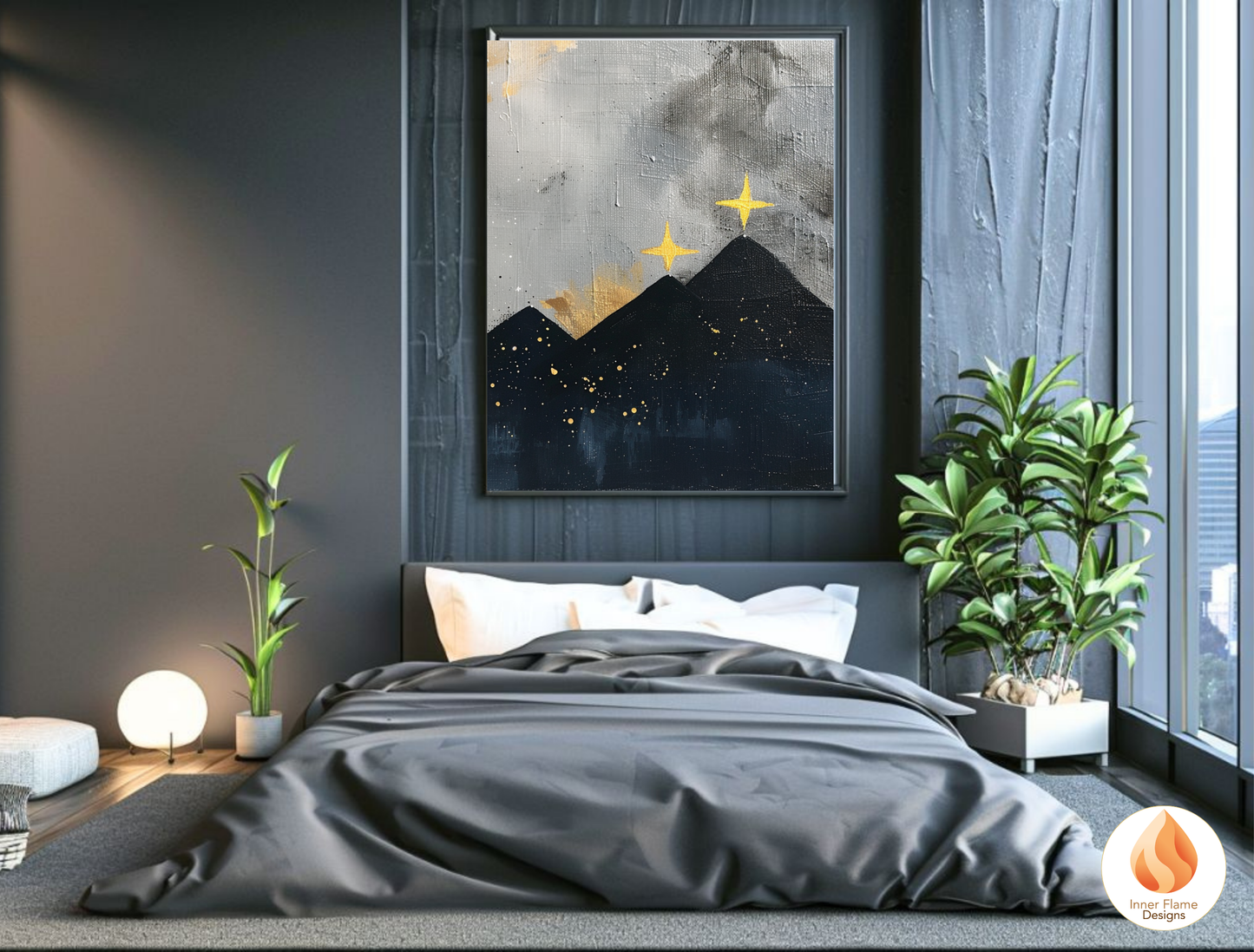 Ethereal Japandi Art for Modern Home Design | Triptych Artwork (Series 3)