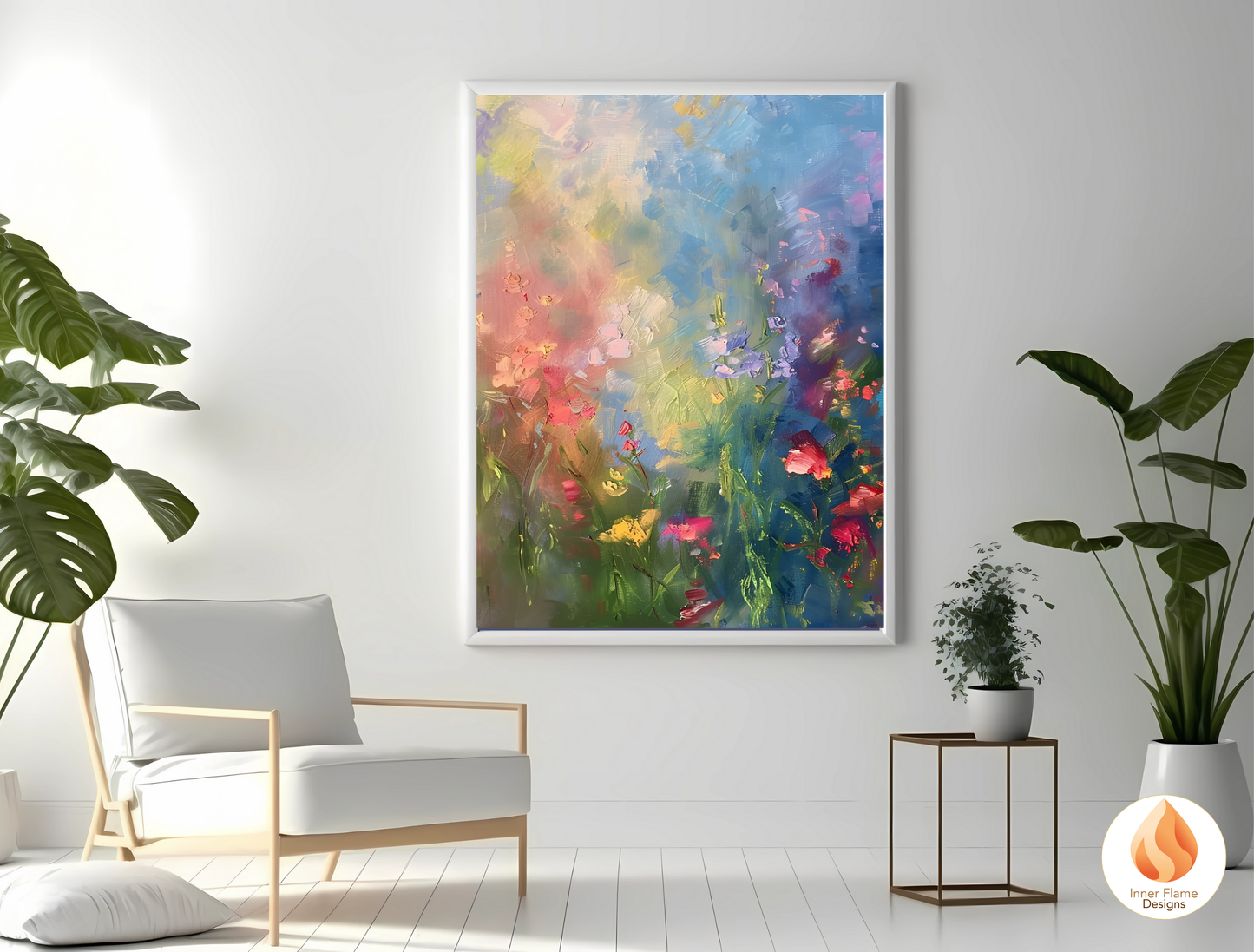 Magical Flower Artwork for Modern Home Design | Triptych Artwork