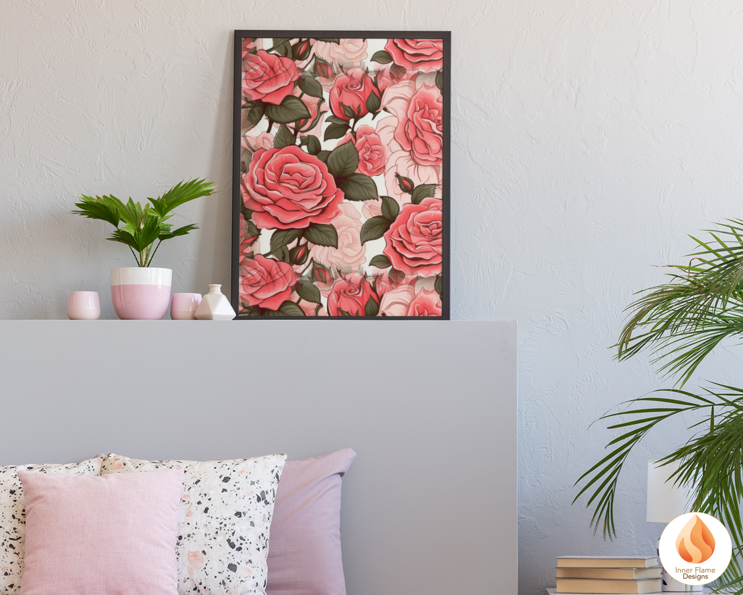 Bold Rose Floral Surface Patterns | Seamless Patterns for Wallpaper, Textiles, Packaging and Digital Designs
