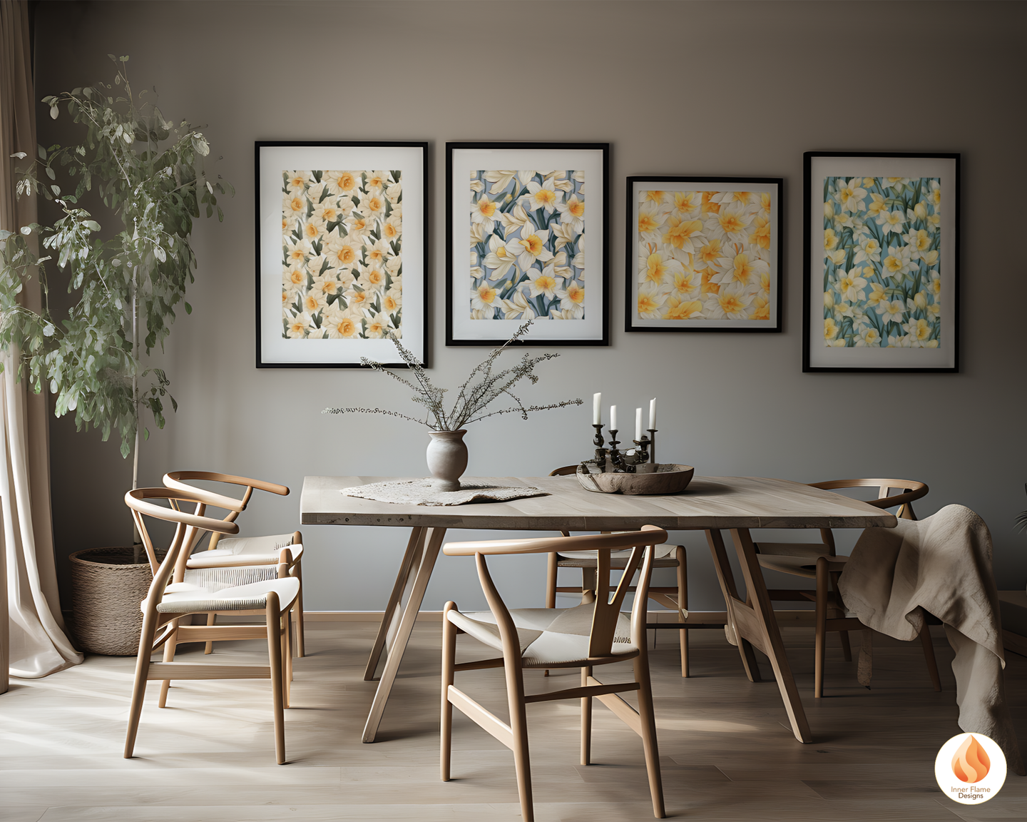 Spring Daffodil Floral Surface Patterns | Seamless Patterns for Wallpaper, Textiles, Packaging and Digital Designs