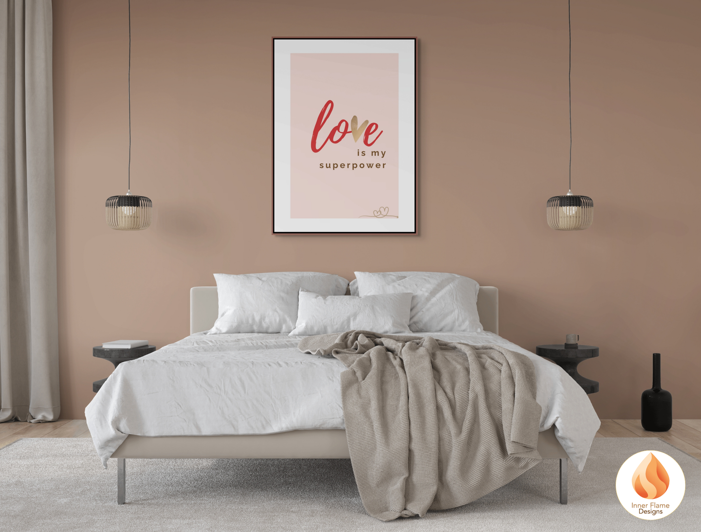 Motivational Poster with Love Inspirational Quote 5 - "Love Is My Superpower"
