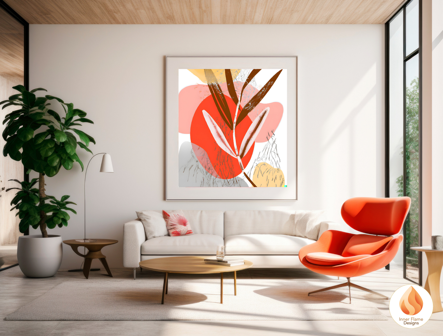 Bright Boho Wall Art Décor for Modern Home Design | Four Piece Wall Art