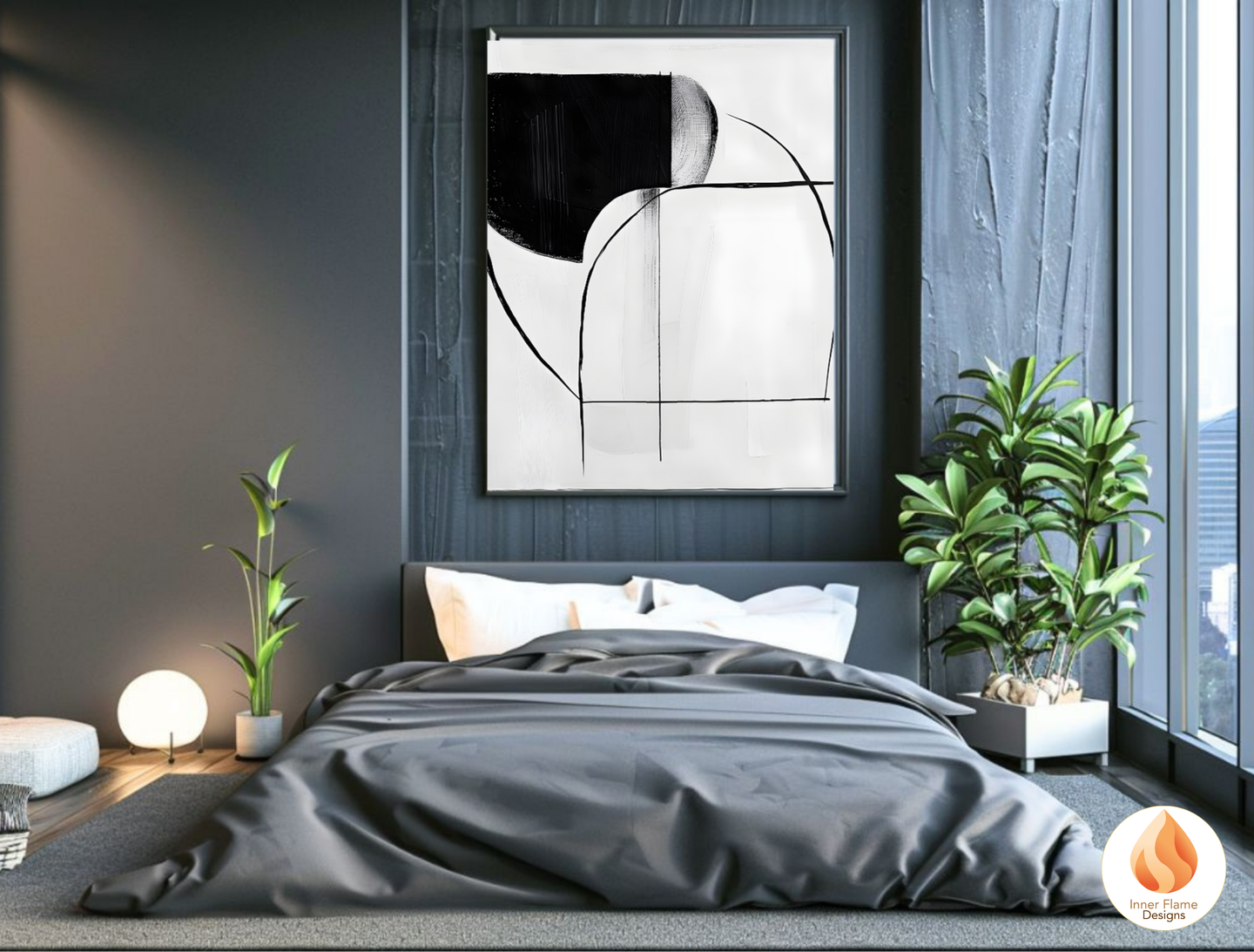 Monochromatic Line Art for Modern Home Design | Triptych Artwork (Series 1)