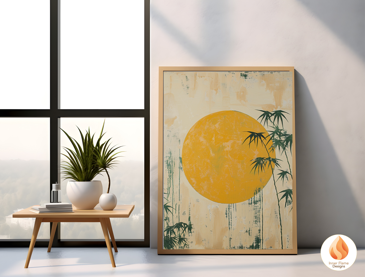 Tranquil Japandi Art for Modern Home Design | Triptych Artwork (Series 1)