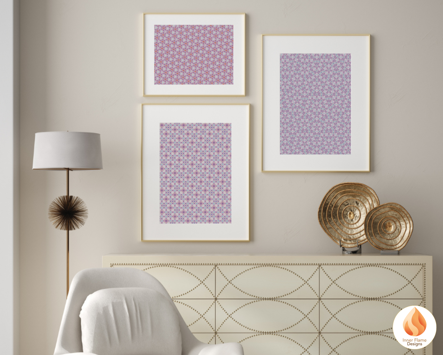 Serene Geometric Surface Patterns | Seamless Patterns for Wallpaper, Textiles, Packaging and Digital Designs