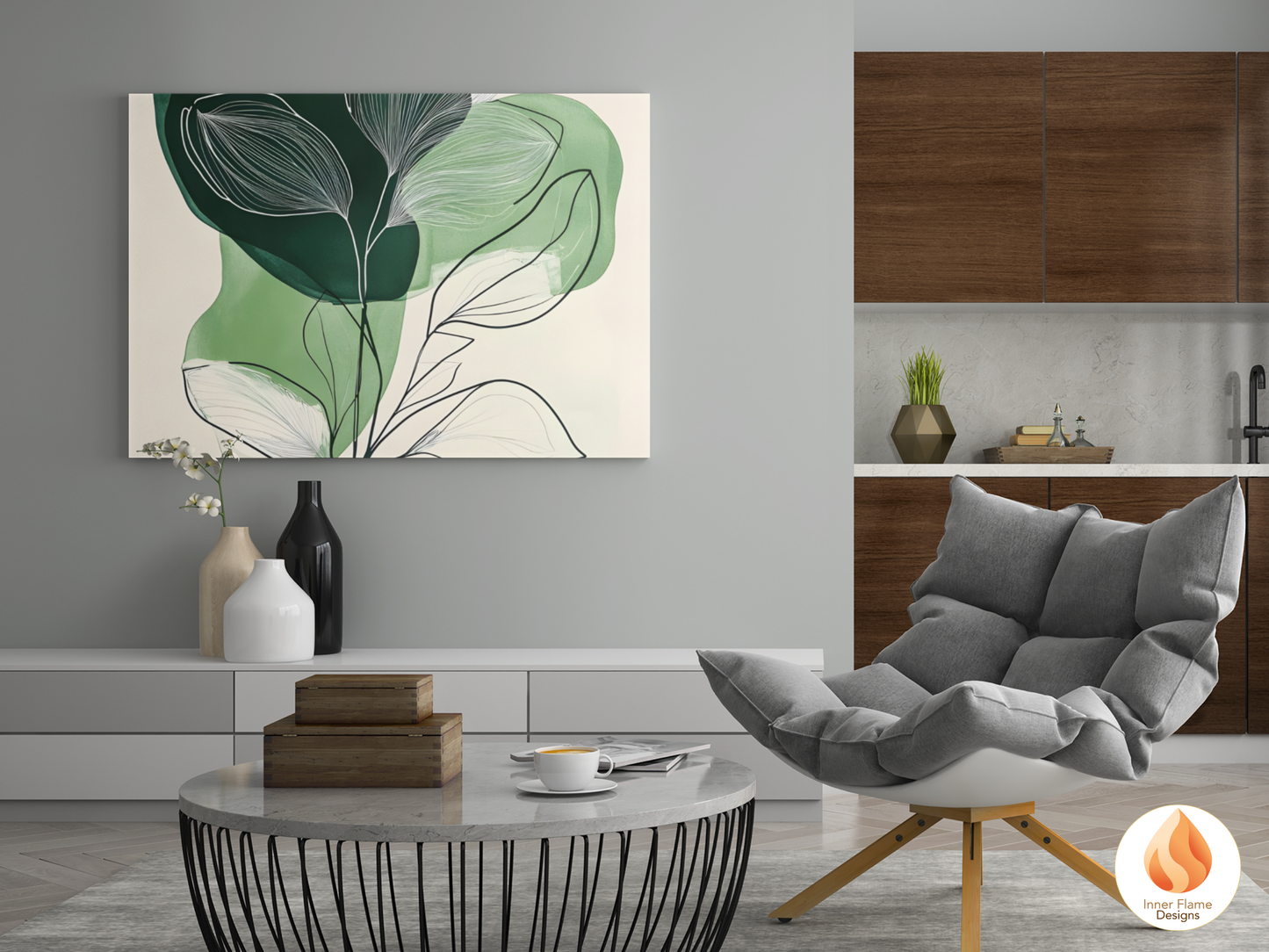 Bold Line Art for Modern Home Design | Triptych Artwork