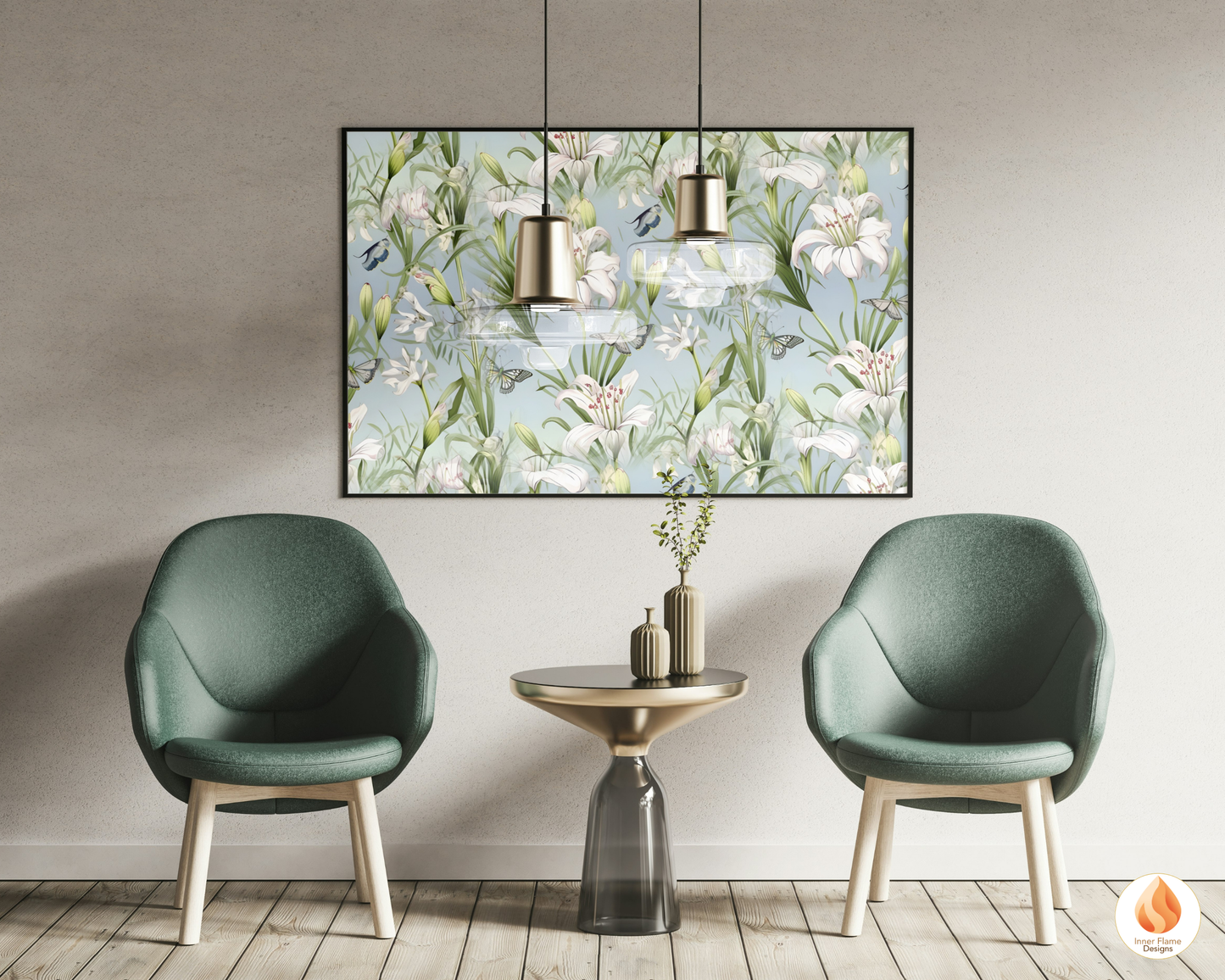 Tranquil Lily Floral Surface Patterns | Seamless Patterns for Wallpaper, Textiles, Packaging and Digital Designs