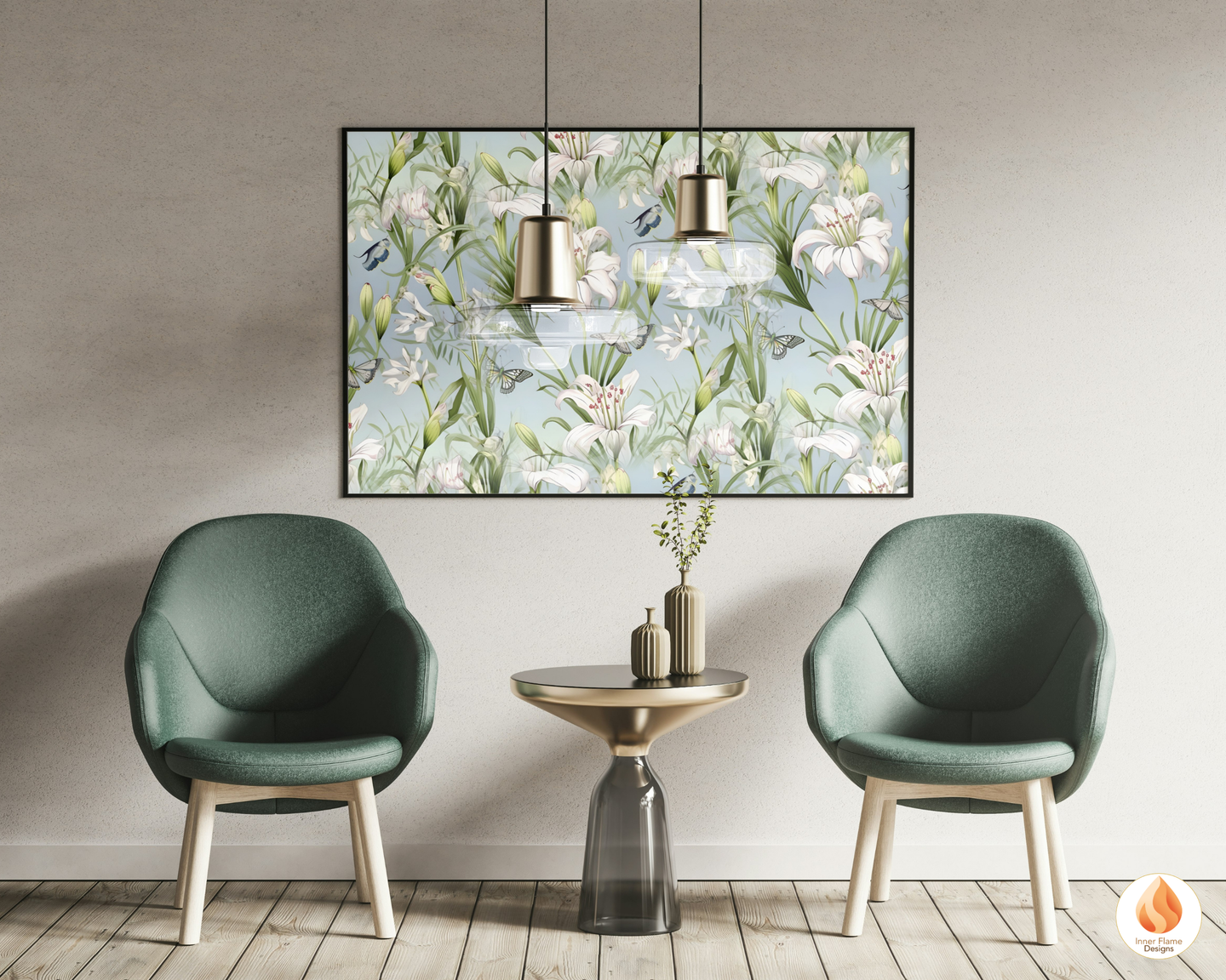 Tranquil Lily Floral Surface Patterns | Seamless Patterns for Wallpaper, Textiles, Packaging and Digital Designs