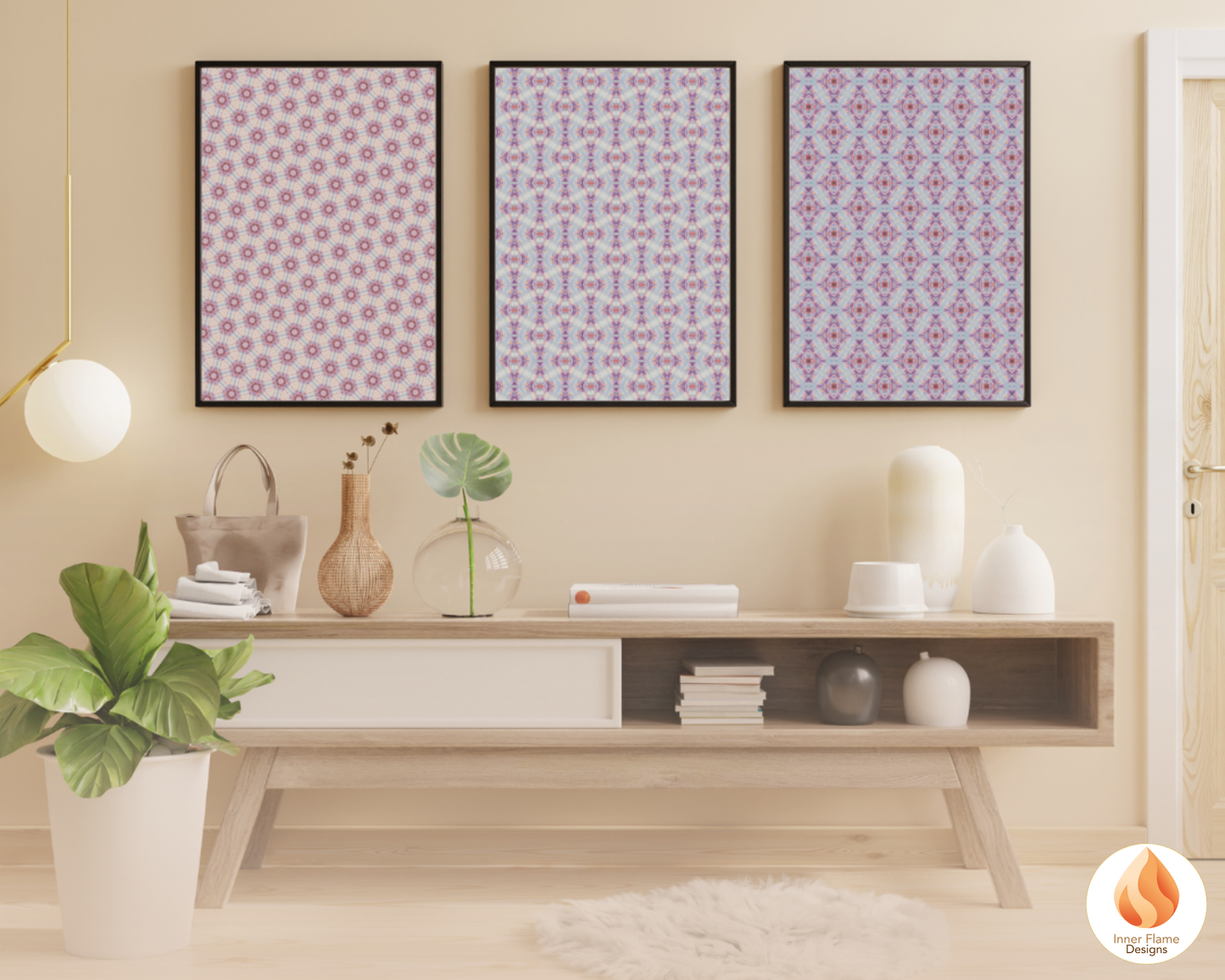 Serene Geometric Surface Patterns | Seamless Patterns for Wallpaper, Textiles, Packaging and Digital Designs