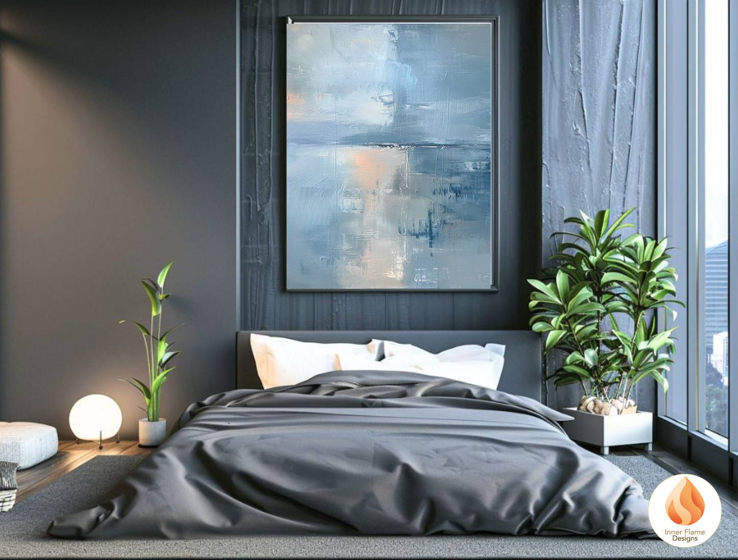 Serene Minimalist Art for Modern Home Design | Triptych Artwork