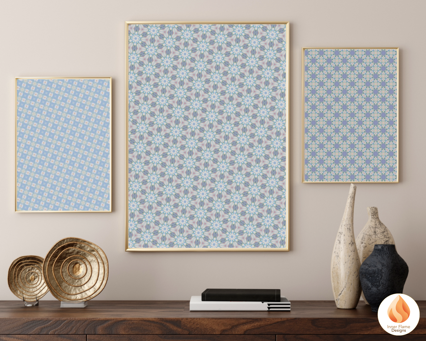 Tranquil Geometric Surface Patterns | Seamless Patterns for Wallpaper, Textiles, Packaging and Digital Designs